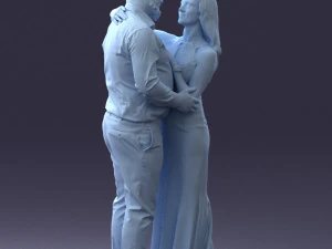 000100 Pasangan Pernikahan 0105 3dp Model Cetak 3D