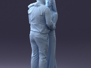 000100 Wedding Couple 0105 3dp 3Dプリントモデル