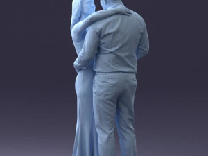000100 Pasangan Pernikahan 0105 3dp Model Cetak 3D