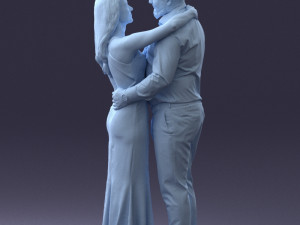 000100 Wedding Couple 0105 3dp 3Dプリントモデル