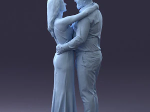 000100 Pasangan Pernikahan 0105 3dp Model Cetak 3D