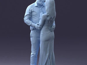 000100 Pasangan Pernikahan 0105 3dp Model Cetak 3D