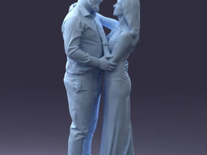 000100 Pasangan Pernikahan 0105 3dp Model Cetak 3D