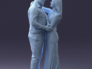000100 Pasangan Pernikahan 0105 3dp Model Cetak 3D
