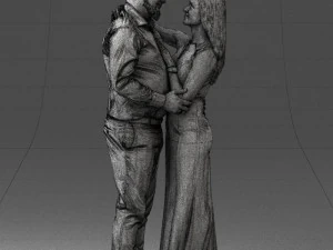 000100 Pasangan Pernikahan 0105 3dp Model Cetak 3D