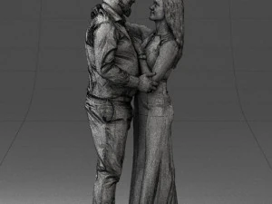 000100 Pasangan Pernikahan 0105 3dp Model Cetak 3D