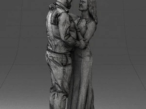 000100 Pasangan Pernikahan 0105 3dp Model Cetak 3D