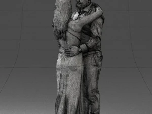 000100 Pasangan Pernikahan 0105 3dp Model Cetak 3D