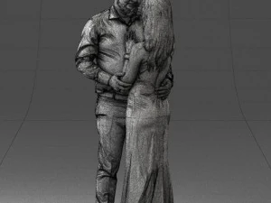 000100 Pasangan Pernikahan 0105 3dp Model Cetak 3D