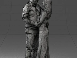 000100 Pasangan Pernikahan 0105 3dp Model Cetak 3D