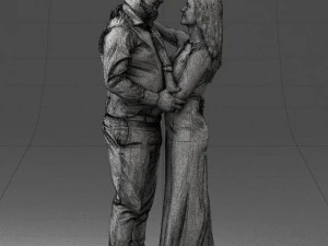 000100 Pasangan Pernikahan 0105 3dp Model Cetak 3D