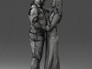 000100 Wedding Couple 0105 3dp 3Dプリントモデル