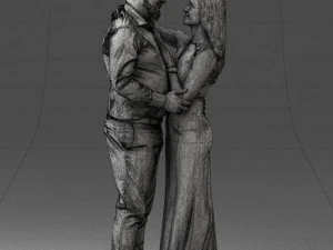 000100 Pasangan Pernikahan 0105 3dp Model Cetak 3D