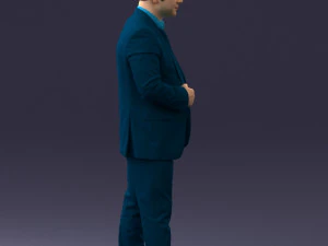 000080 Businessman in Formal Suit 0912 3D Model
