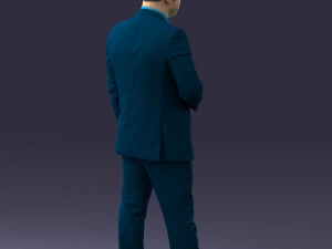 000080 Businessman in Formal Suit 0912 3D Model