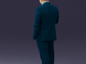 000080 Businessman in Formal Suit 0912 3D Model