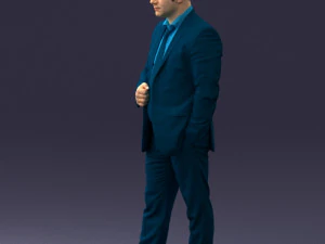 000080 Businessman in Formal Suit 0912 3D Model