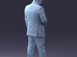 000080 Businessman in Formal Suit 0912 3D Model
