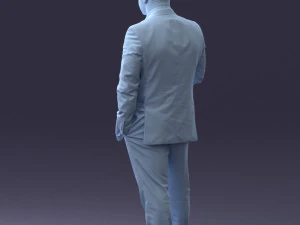 000080 Businessman in Formal Suit 0912 3D Model