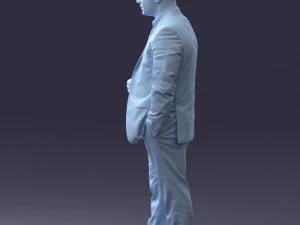 000080 Businessman in Formal Suit 0912 3D Model