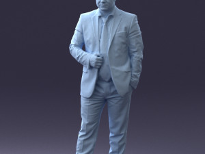 000080 Businessman in Formal Suit 0912 3D-Modell