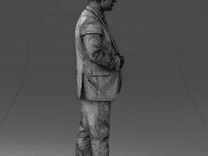 000080 Businessman in Formal Suit 0912 3D Model