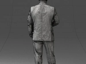 000080 Businessman in Formal Suit 0912 3D Model