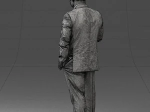 000080 Businessman in Formal Suit 0912 3D Model
