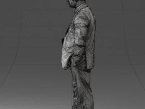000080 Businessman in Formal Suit 0912 3D Model