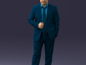 000080 Businessman in Formal Suit 0912 3dp 3D Print Model