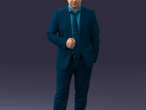 000080 Businessman in Formal Suit 0912 3dp 3D Принт Модель