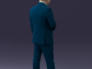 000080 Businessman in Formal Suit 0912 3dp 3D Принт Модель