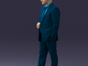 000080 Businessman in Formal Suit 0912 3dp 3D Принт Модель