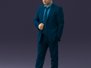 000080 Businessman in Formal Suit 0912 3dp 3D Принт Модель