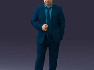 000080 Businessman in Formal Suit 0912 3dp 3D Принт Модель