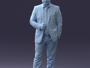 000080 Businessman in Formal Suit 0912 3dp 3D Принт Модель