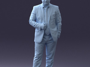 000080 Businessman in Formal Suit 0912 3dp 3D Принт Модель