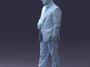 000080 Businessman in Formal Suit 0912 3dp 3D Принт Модель
