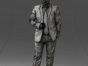 000080 Businessman in Formal Suit 0912 3dp 3D Принт Модель