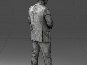 000080 Businessman in Formal Suit 0912 3dp 3D Принт Модель