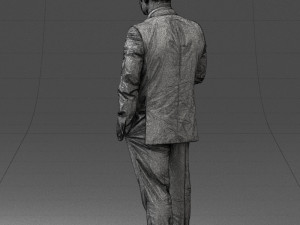 000080 Businessman in Formal Suit 0912 3dp 3D Принт Модель