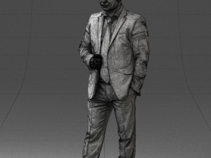 000080 Businessman in Formal Suit 0912 3dp 3D Принт Модель