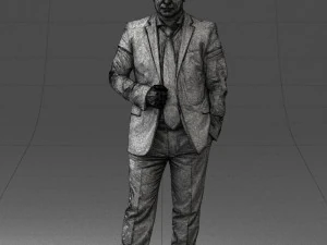 000080 Businessman in Formal Suit 0912 3dp 3D Print Model