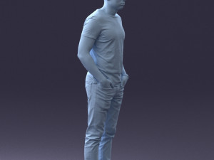 000078 Casual Man in Graphic T-Shirt 0911 3dp 3D 프린트 모델