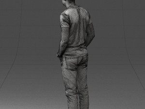 000078 Casual Man in Graphic T-Shirt 0911 3dp 3D 프린트 모델