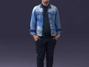 giacca di jeans 0721-2 Modello 3D
