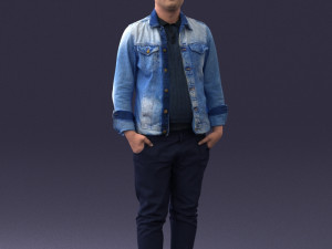 jeans jaket 0721-2 3D Model