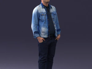 jeans jaket 0721-2 3D Model