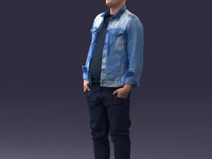 jeans jaket 0721-2 3D Model