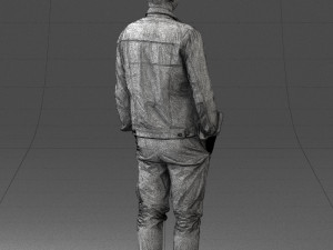 jeans jaket 0721-2 3D Model